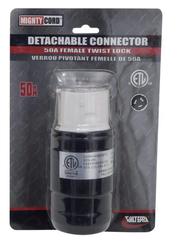 50A FEMALE TWIST LOCK  CARDED