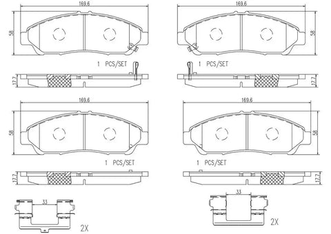 DISC BRAKE PAD SET