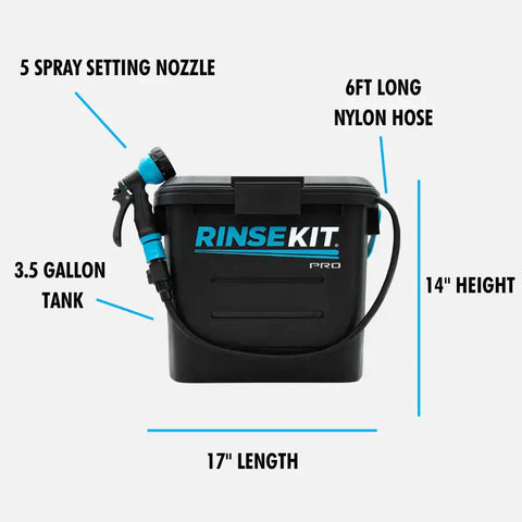 RINSEKIT 857007006258 RINSEKIT PRO PORTABLE SHOWER
