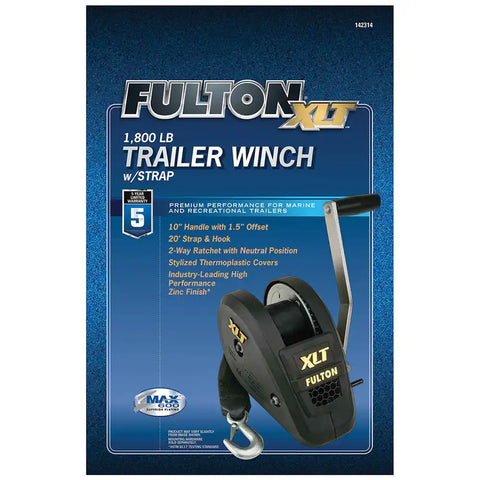 WINCH  1800 LBS.  SINGLE-SPEED W/20