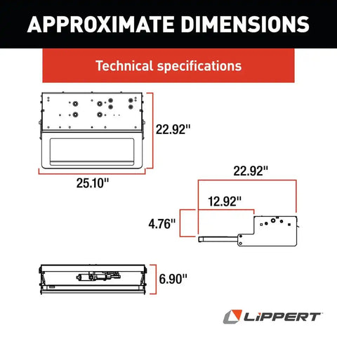 Lippert Components 371136 26' SINGLE ELECTRIC STEP