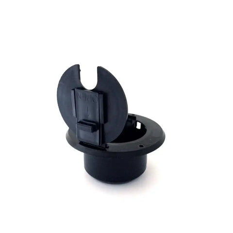 JR PRODUCTS S-23-12-A ROUND CABLE HATCH  30 AMP  BLACK