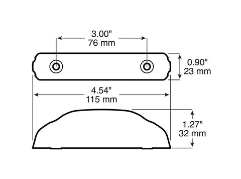 LED M/C P2 RECT TL 4.5'X.9'  MV