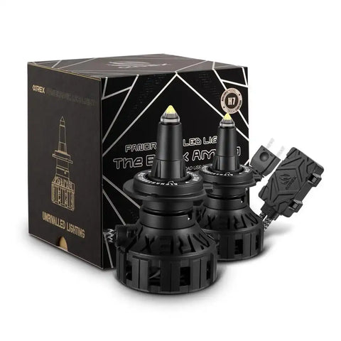 ALPHAREX USA 110011 BLACK AMMO PANORAMIC BULD H7 PAIR