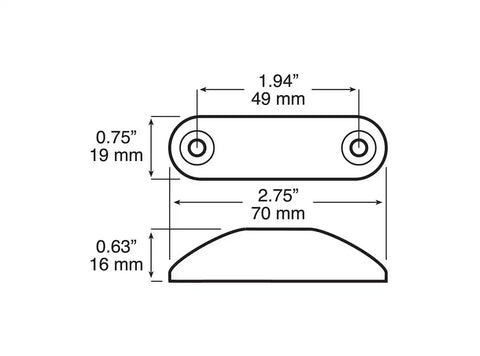 AMBER LED CLEARANCE LIGHT