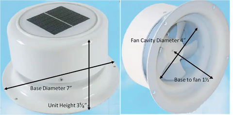 ULTRA FAB 53-945001 SOLAR MINI VENT