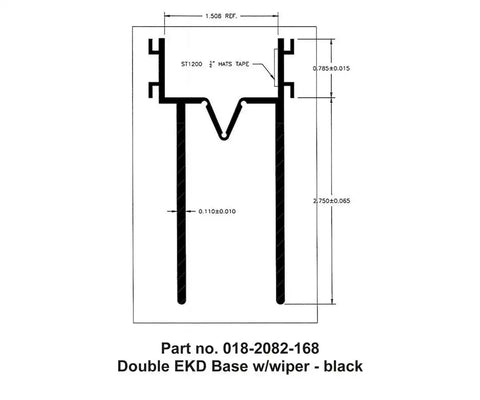 AP Products 018-2082-168 - DOUBLE EKD BASE-BLACK
