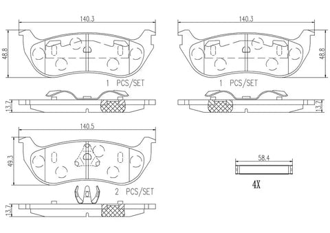 DISC BRAKE PAD SET