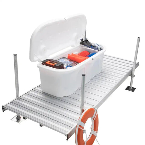 TAYLOR MADE 123750 S'N'G 5.5 FT. POLY DOCK BOX- WHITE