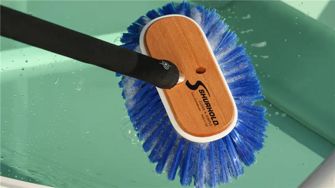 SHURHOLD IND 975 10' DECK BRUSH EXTRA SOFT BLUE NYLO