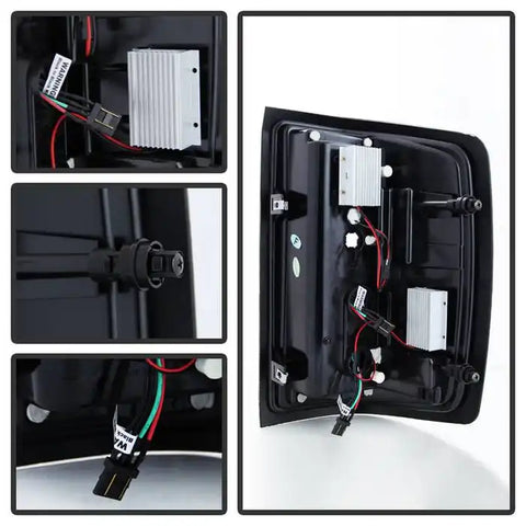 Spyder Automotive 5079992 Tail Light Assembly LED Smoke Lens Black Housing Uses O
