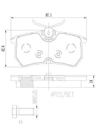 DISC BRAKE PAD SET