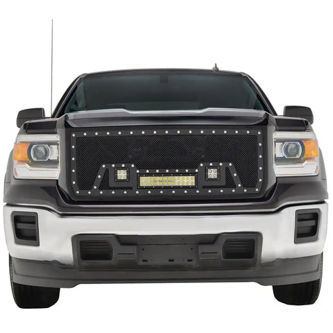PARAMOUNT 48-0851 BLK EVOMESH PCKGD GRILL W/ LED
