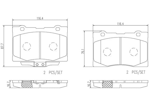 DISC BRAKE PAD SET