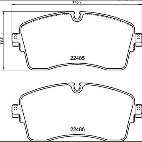 BREMBO P44028 DISC BRAKE PAD SET