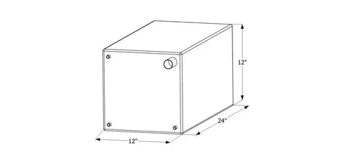 ICON 12735 FRESH WATER TANK WT2471 24X12X12