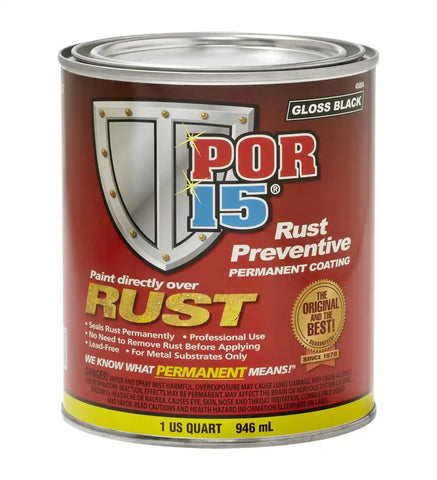 POR-15 RUST PREVENTIVE BLACK - QT.