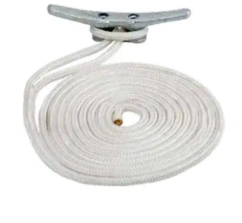 SEA DOG 302110010WH-1 DOUBLE BRAIDED NYLON DOCK LINE