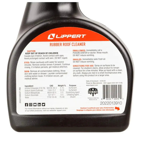 LIPPERT RUBBER ROOF CLEANER SPRAY