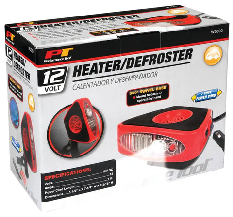 PERFORM TOOL W5009 12 VOLT HEATER / DEFROSTE