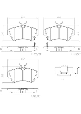 DISC BRAKE PAD SET