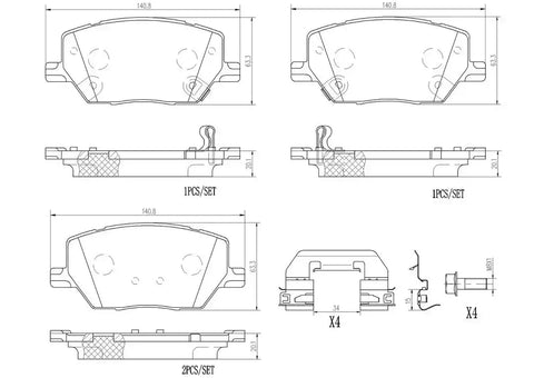 DISC BRAKE PAD SET