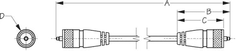 SEA DOG 329804-1 COAXIAL CABLE ASSEMBLY - 10'