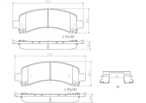 DISC BRAKE PAD SET