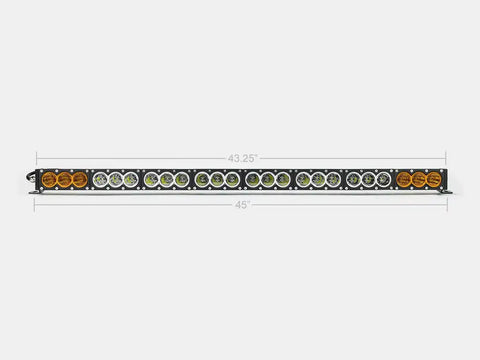 CALI RAISED CR2317 43' AMBER/WHITE DUAL FUNCTION LED