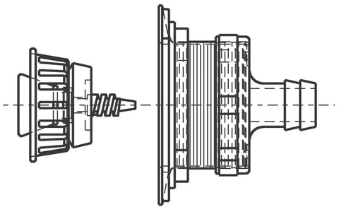 SEA DOG 517526-1 SINK DRAIN W/STRAINER STRAIGHT