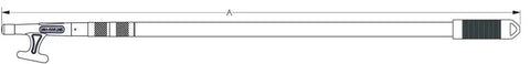 SEA DOG 491012-1 ALUMINUM BOAT HOOK 4'- 1 PIECE