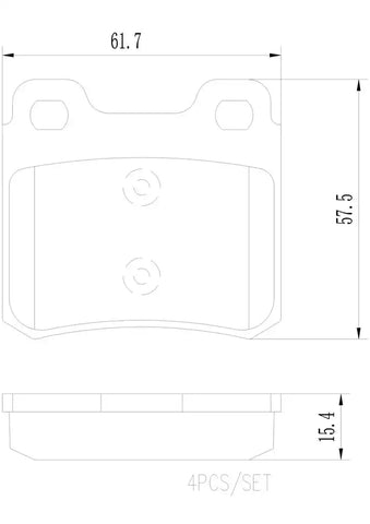 DISC BRAKE PAD SET