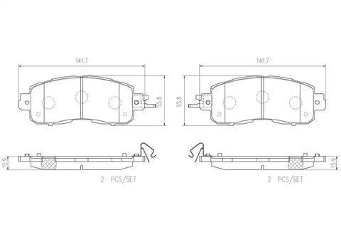 DISC BRAKE PAD SET