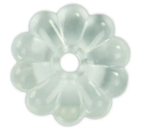 PLASTIC ROSETTES  CLEAR