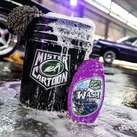 TURTLEWAX 54253 MR CARTOON: SLICK WASH & WAX 48 OZ