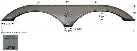 ICON 12788 FENDER SKIRT TANDEM EVERGREEN FS
