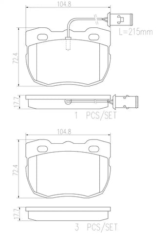 DISC BRAKE PAD SET