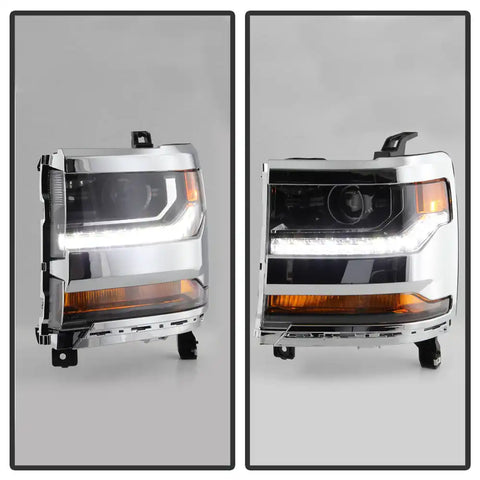 Spyder Automotive 9049729 Headlight Assembly OE Beam Clear Lens With Amber Reflecto