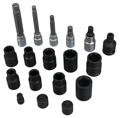 PERFORM TOOL W86025 18PC BRAKE CALIPER SOCKET SET