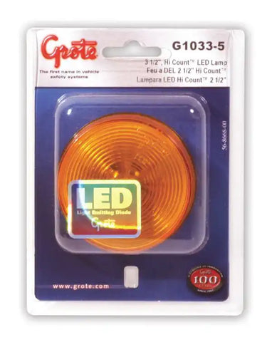 CLR/MKR LAMP  2.5'  YELLO