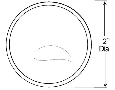 GROTE PERLUX 12201-5 2'CONVEX STK-ON MIRROR