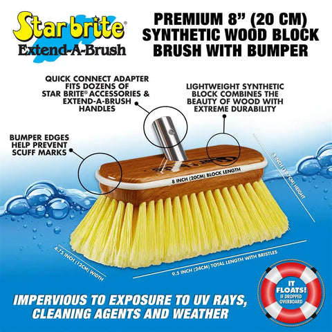STAR BRITE 040170 SYNTHETIC WOOD BRUSH - SO
