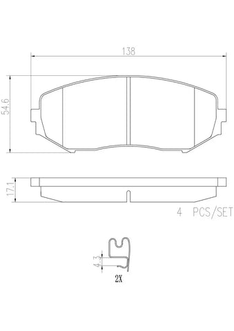 DISC BRAKE PAD SET