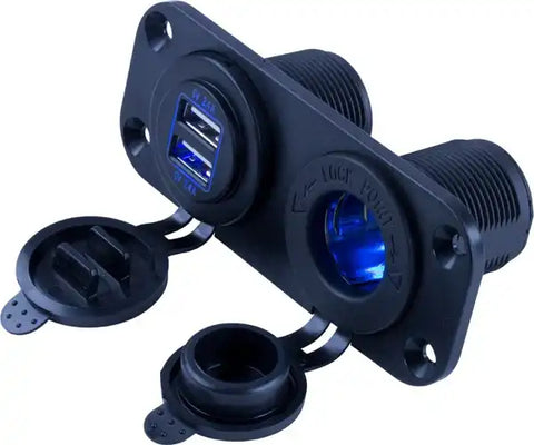 SEA DOG 426505-1 USB/12V POWER SOCKET PANEL W/
