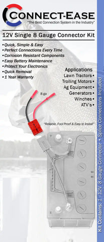 CONNECT EASE RCE12VB8 TROLLING MOTOR/LAWN TRACT