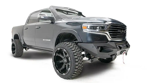 Fab Fours DR10-X2951-1 - Matrix Front Bumper 2 Stage Black Powder Coat 7/8 in. D-Ring Mounts No Guard