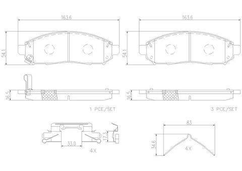 DISC BRAKE PAD SET