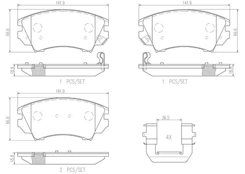 DISC BRAKE PAD SET