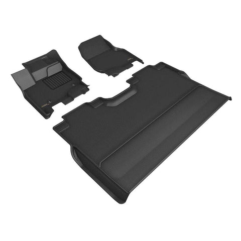 3D MAXpider L1FR15301509 - KAGU Floor Mat Black 3 pc. 2 Front Row & Rear 2021-2023 Ford F-150