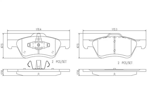DISC BRAKE PAD SET